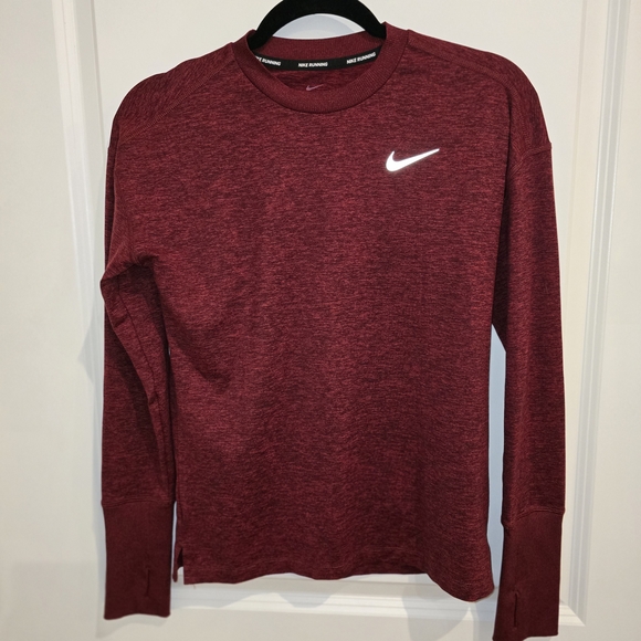 Nike Other - Nike Running Red Long Sleeve‎ Shirt XS Dri Fit Burgundy Men/Women
